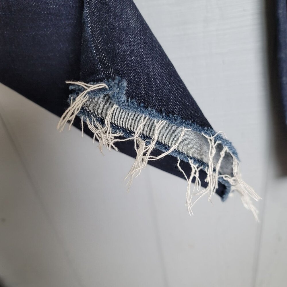 Banana Republic High-Rise Straight-Fit Dark Wash Denim Jeans. Size 33/16 - Picture 2 of 6